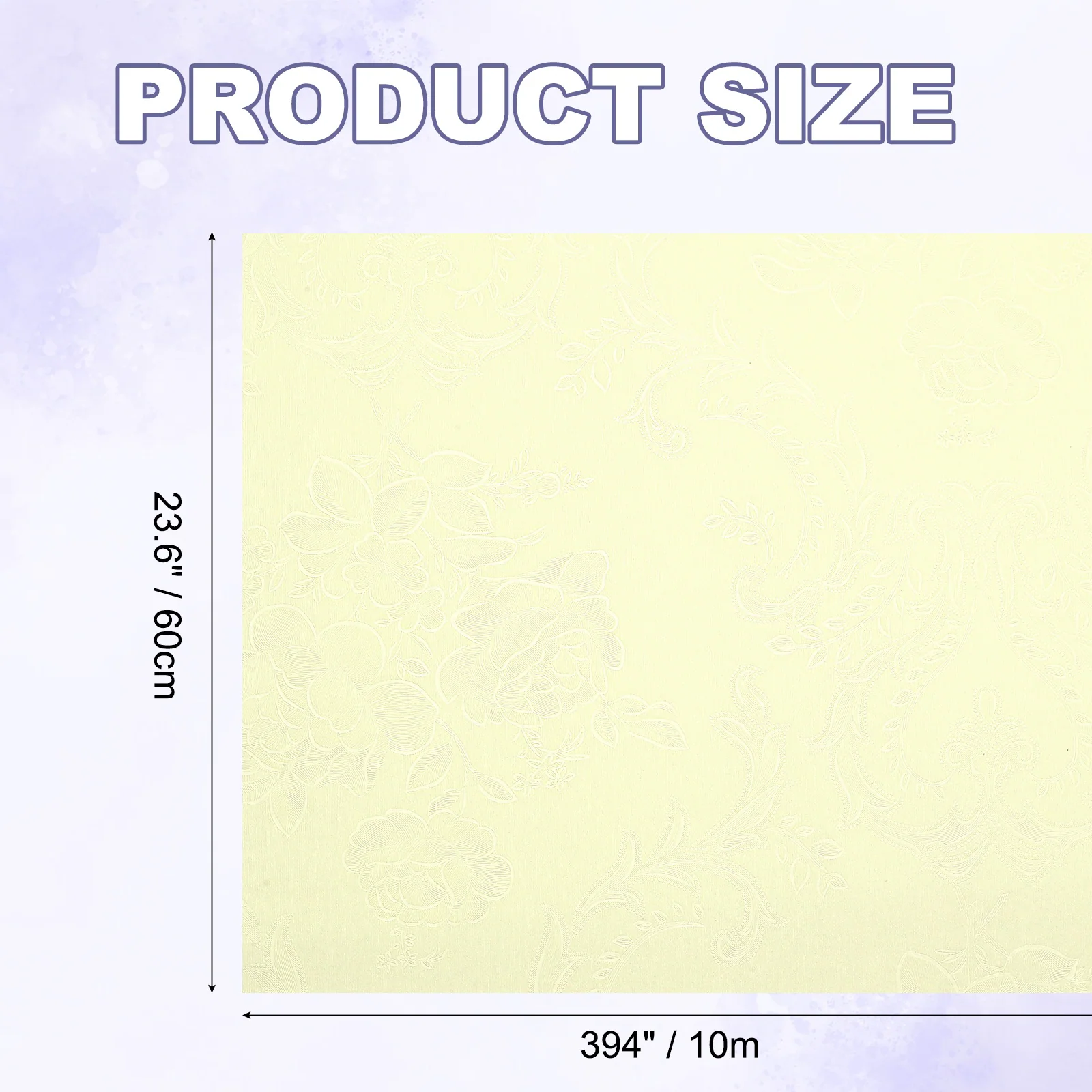 PRODUCT SIZE  
23.6" / 60cm  
394" / 10m