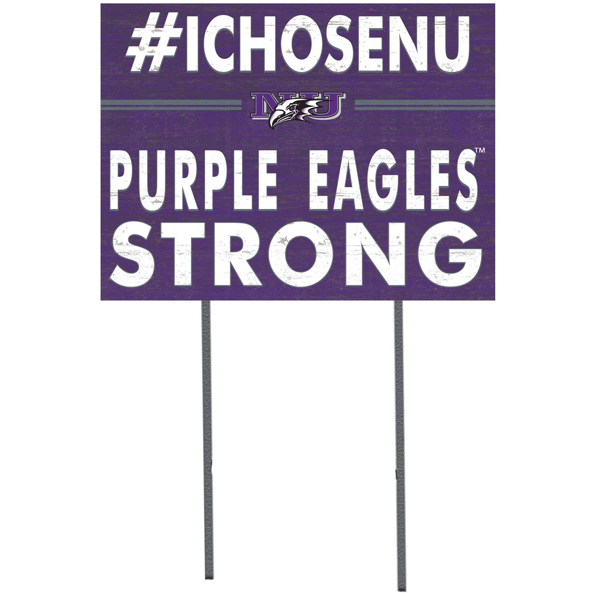 Niagara Purple Eagles 18" x 24" Yard Sign
