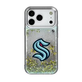 Keyscaper - NHL - Seattle Kraken Linen Logo iPhone Glitter Case - 15 - Multicolor