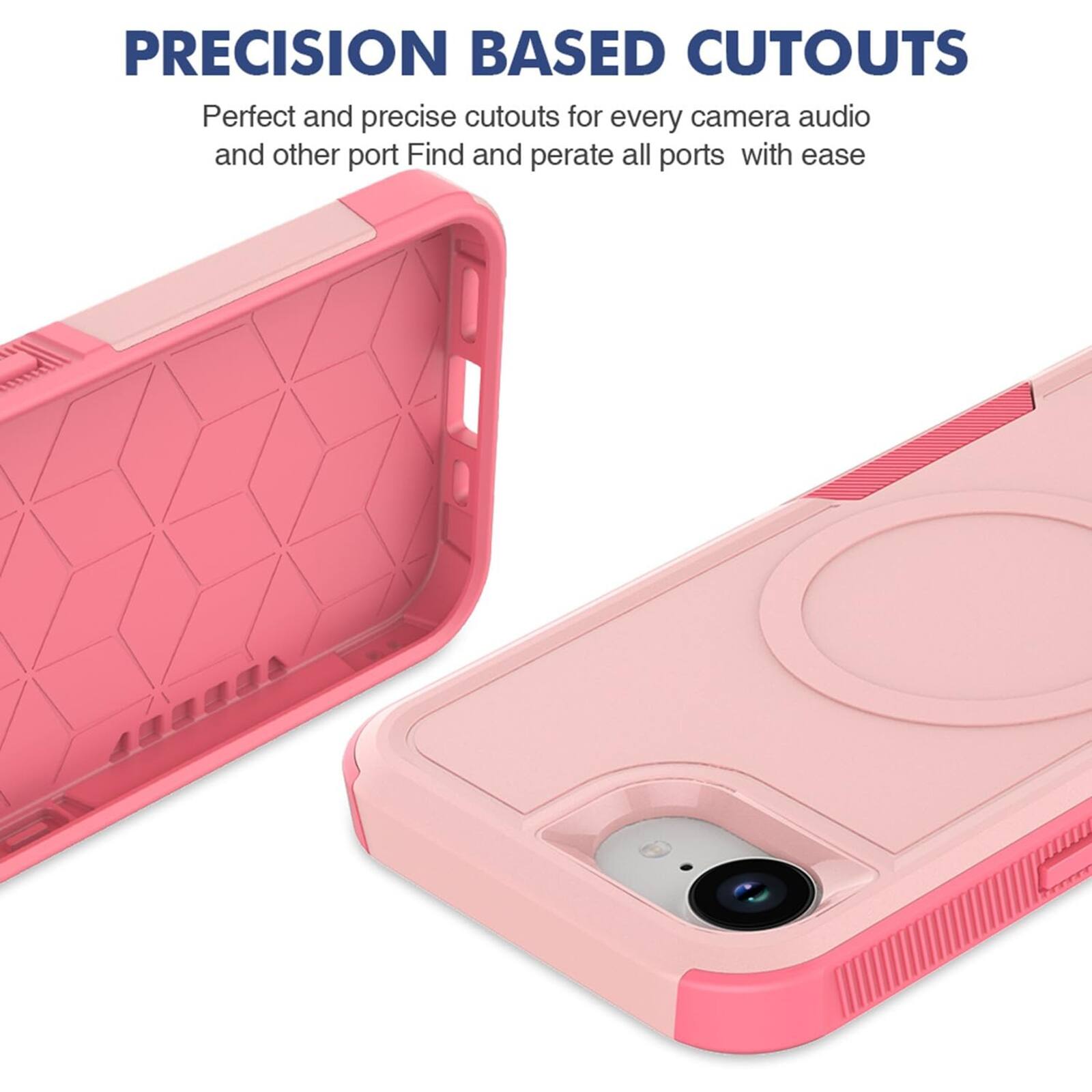 PRECISION BASED CUTOUTS  
Perfect and precise cutouts for every camera, audio, and other port. Find and operate all ports with ease.