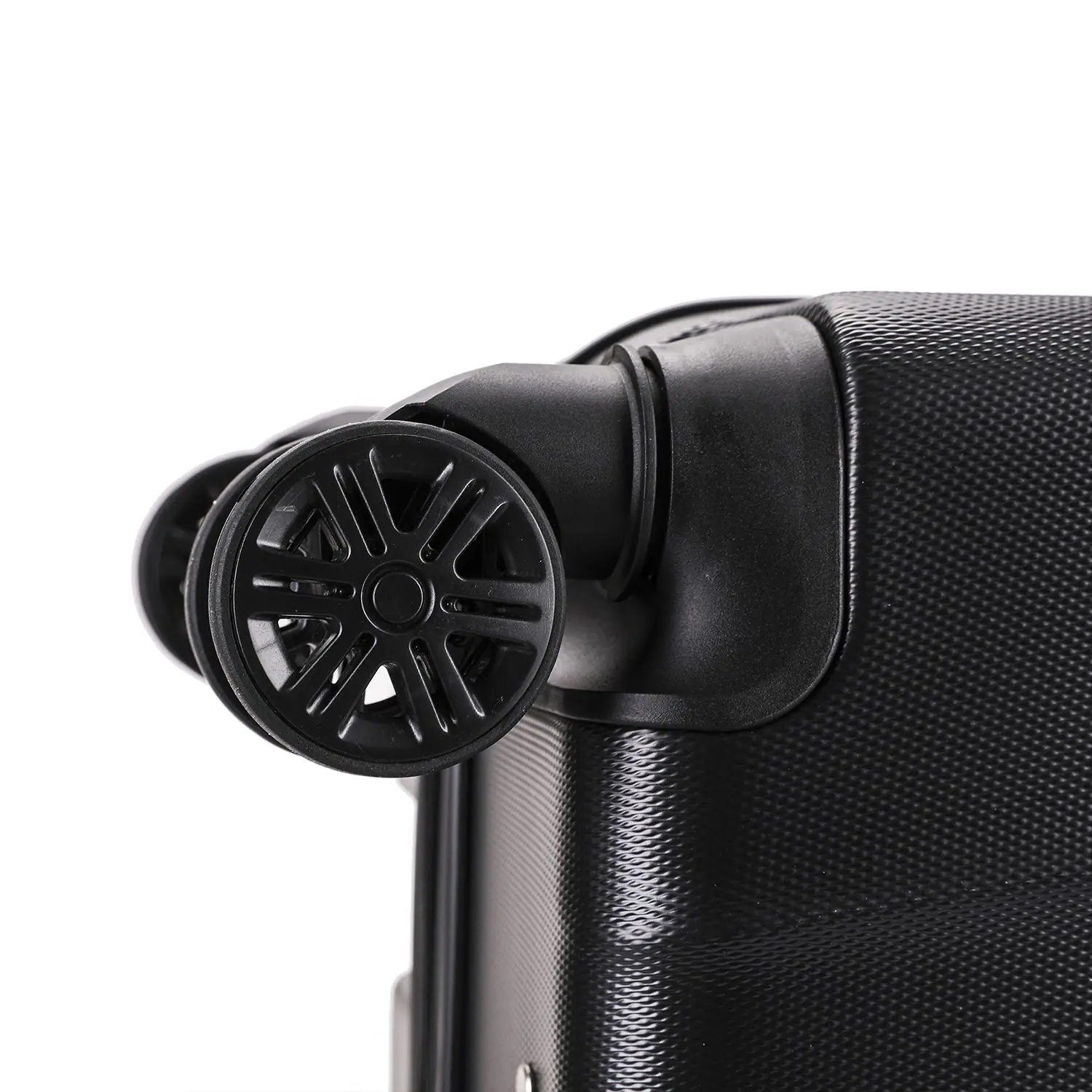 Alt View 4. InUSA - Ally lightweight hardside spinner luggage 20" carry-on - BLACK.