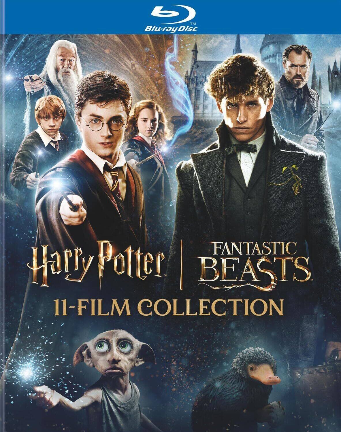 Front. Harry Potter and Fantastic Beasts 11-Film Collection (Blu-ray)   - BLU-RAY.