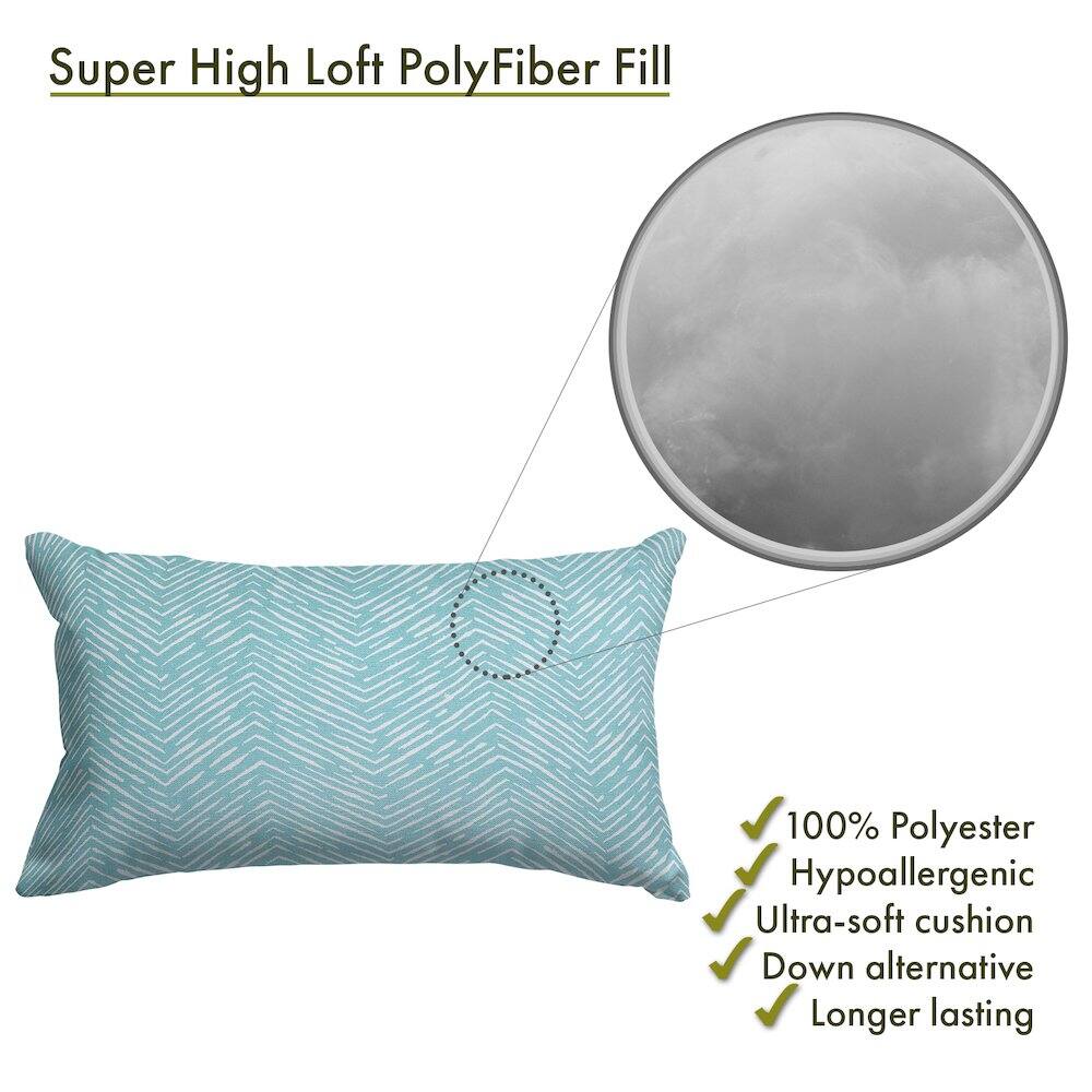 Super High Loft PolyFiber Fill

- 100% Polyester
- Hypoallergenic
- Ultra-soft cushion
- Down alternative
- Longer lasting