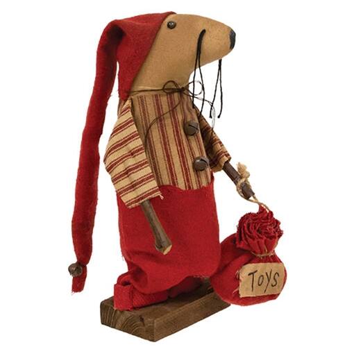 BreeBe - Mr. Claus Mouse on Base - Multi