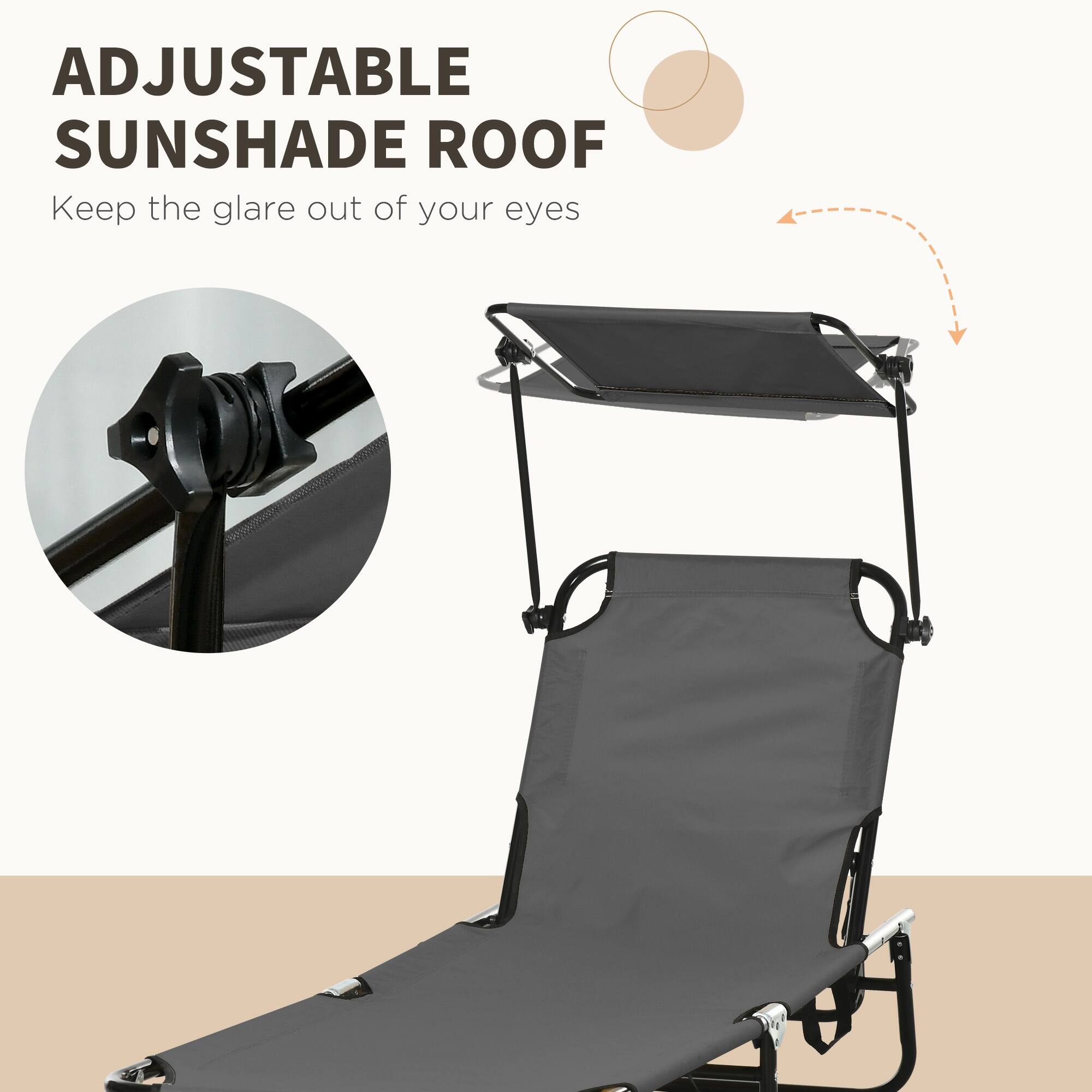 ADJUSTABLE SUNSHADE ROOF  
Keep the glare out of your eyes