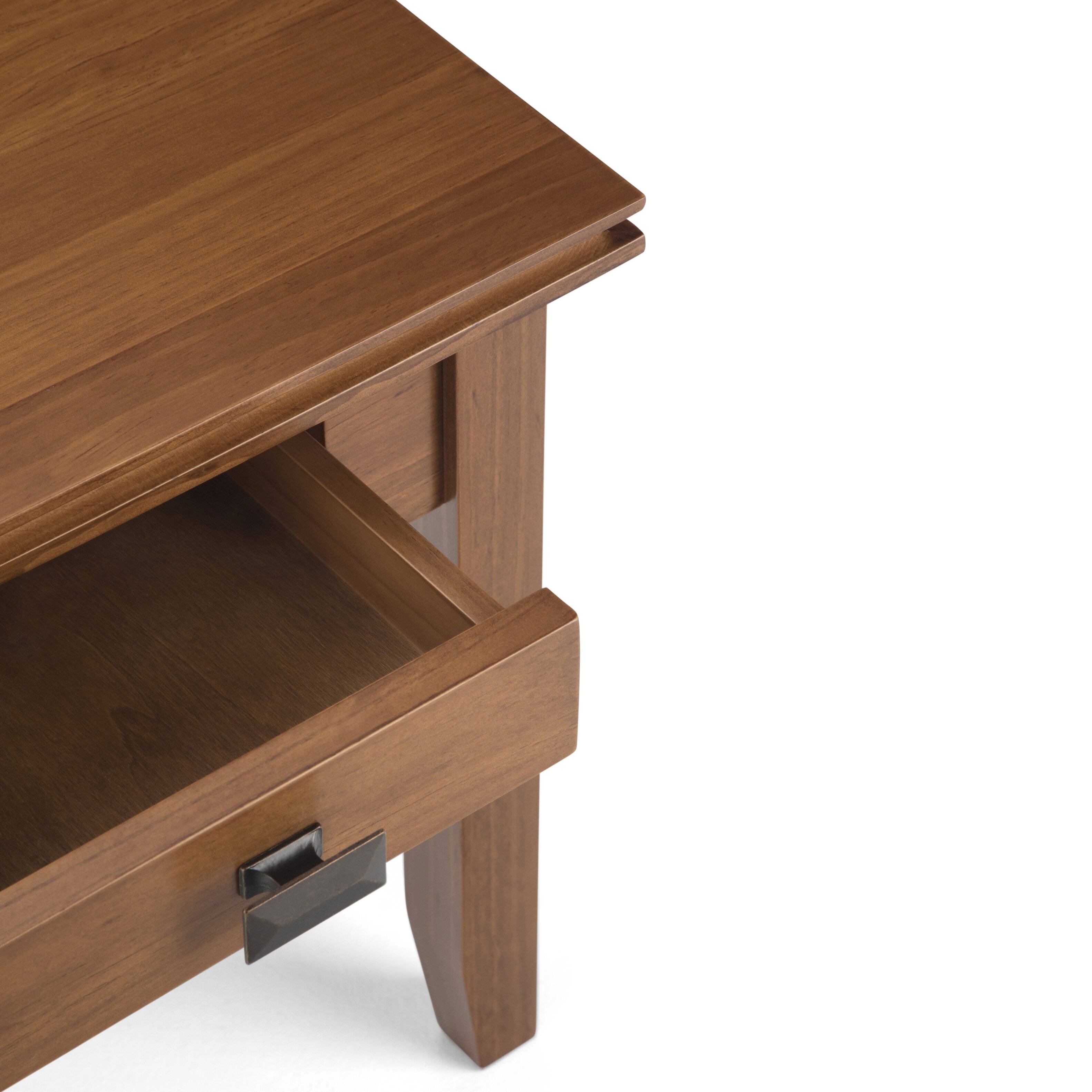 Alt View 13. Simpli Home - Artisan End Table - Honey Brown.