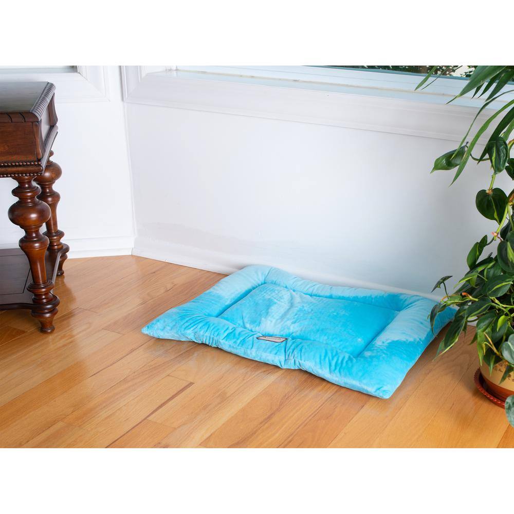 Back. Armarkat - Large Pet Bed Mat With Poly Fill Cushion In Sky Blue - Blue.