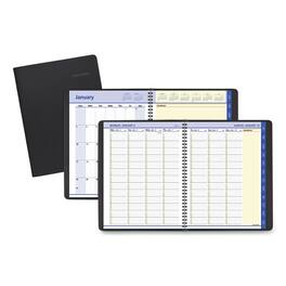 AT-A-GLANCE - QuickNotes Weekly Vertical Column Format Appointment Book 11 x 8.25 Black Cover 12 Month Jan to Dec 2026