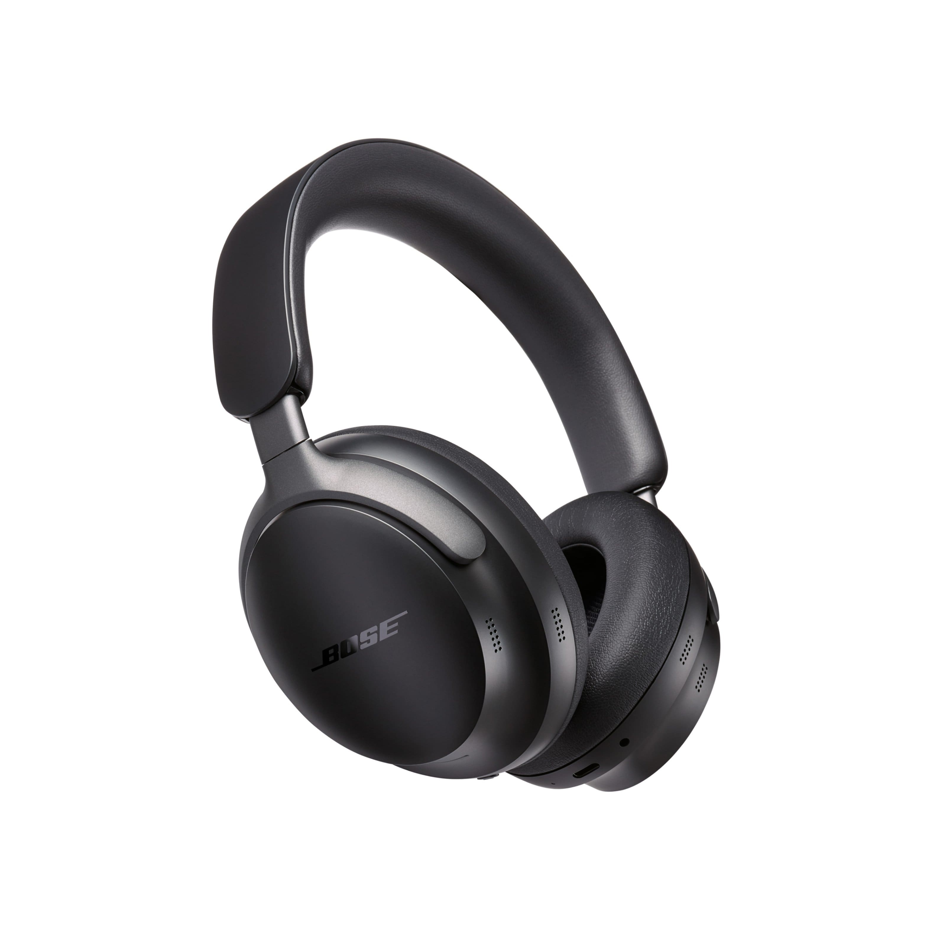 Front. Bose - QuietComfort Ultra Wireless Noise Cancelling Over-the-Ear Headphones - Black.