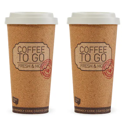COFFEE TO GO
FRESH & HOT
CORKY CUP
ECO-FRIENDLY CORK COATED CUP