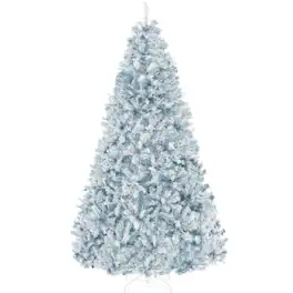 Best Choice Products - Artificial Christmas Tree, Unlit Pine Design w/Easy Assembly - Ice Blue