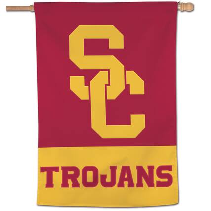 Front. WinCraft - USC Trojans 28" x 40" Applique Vertical Banner - Multicolor.