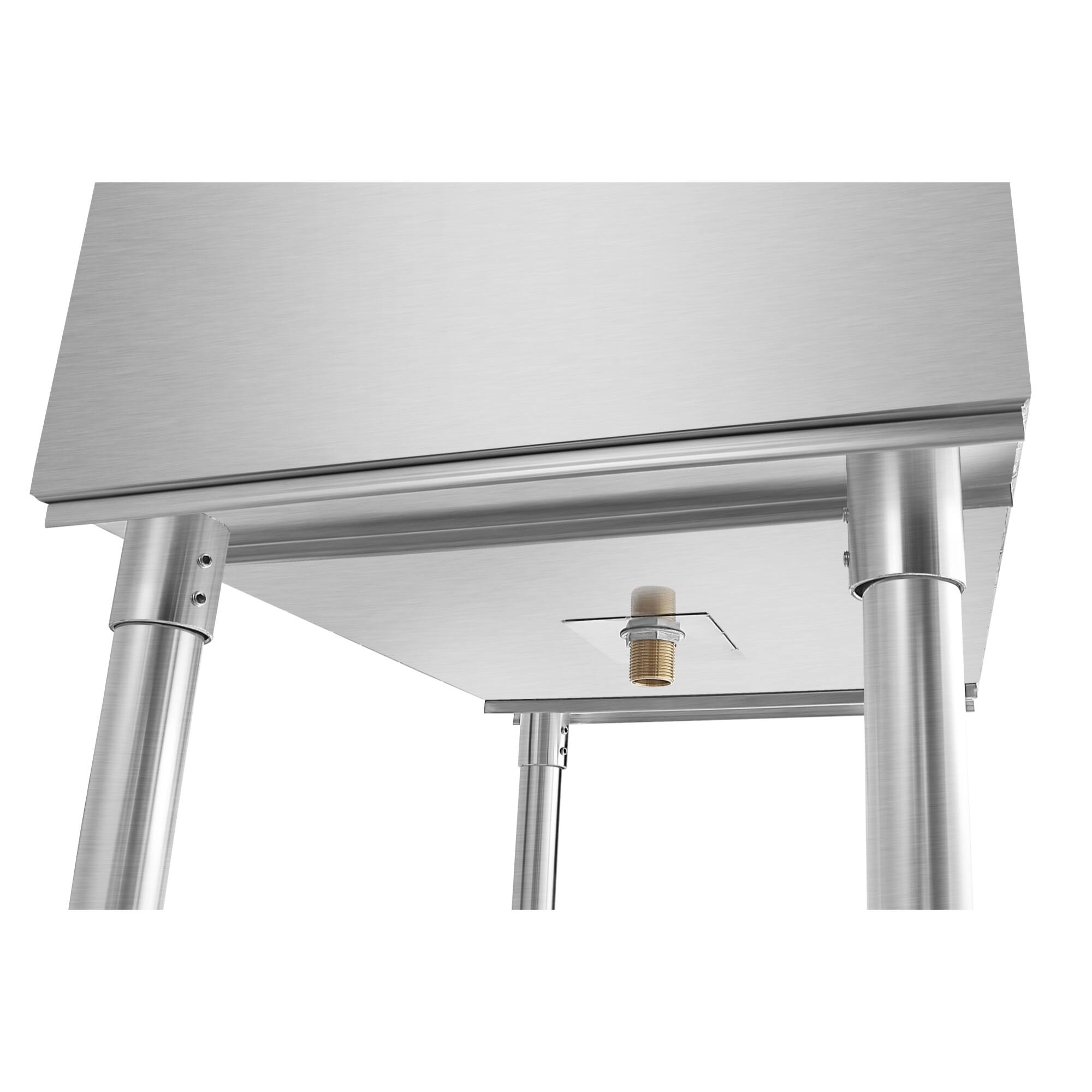 Alt View 4. Koolmore - 24 in.  Underbar Ice Bin with Siding Lid in Stainless Steel (KM-UIB-1824) - Stainless Steel.