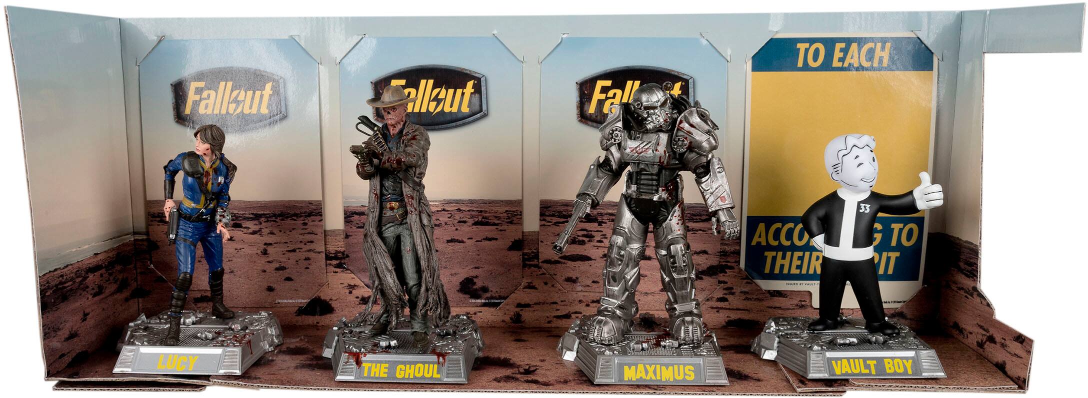 Fallout 4 Vault Boy action figure set.