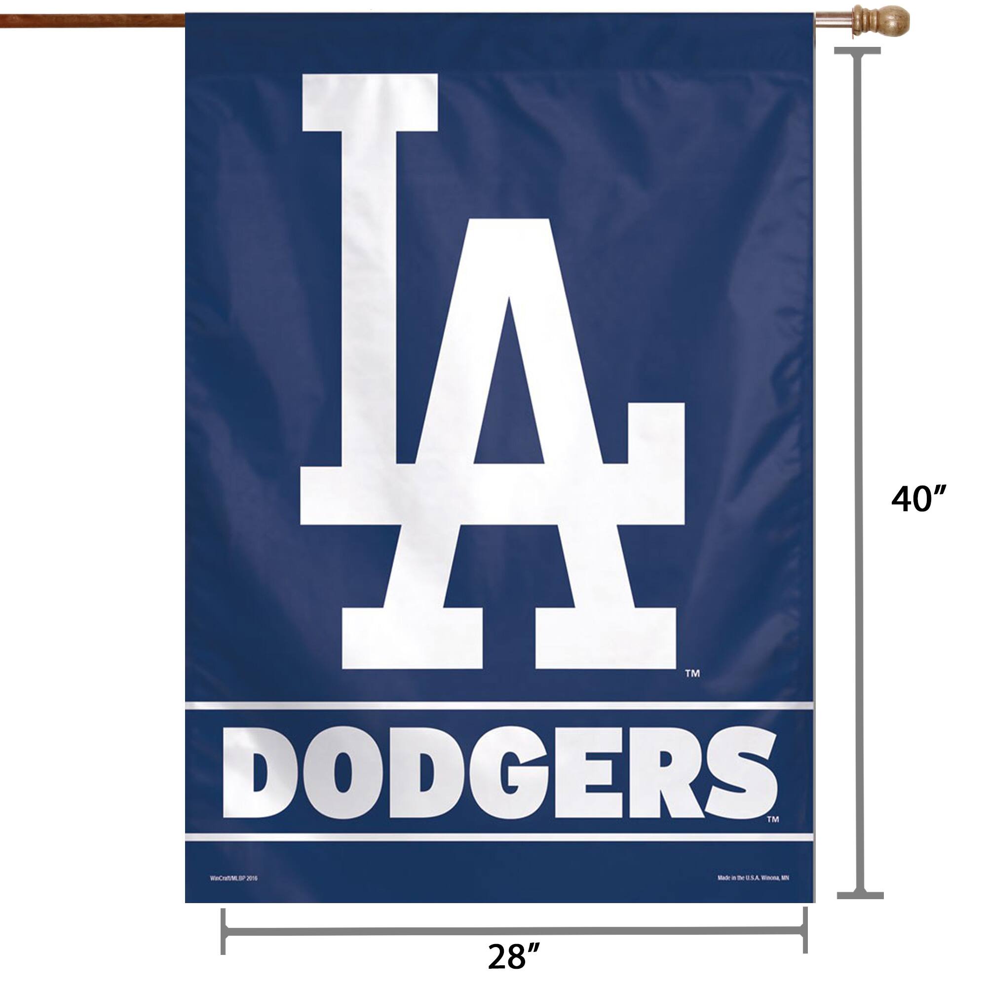 LA  
DODGERS  

40"  
28"