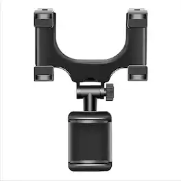 Kitcheniva - Universal 360° Car Rear View Mirror Mount Stand Cell Phone Holder - Black