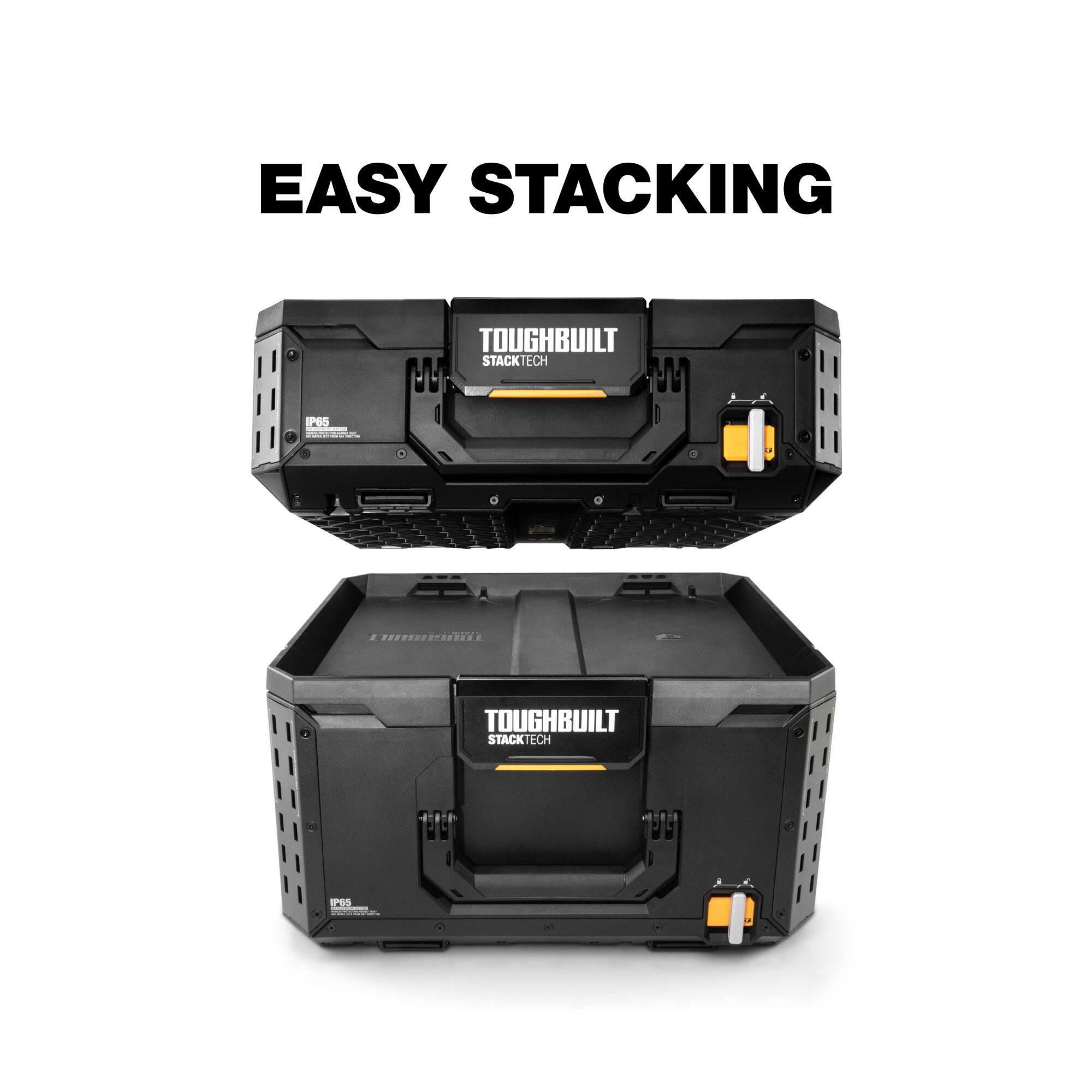 EASY STACKING  
TOUGHBUILT STACKTECH IP65  
TOUGHBUILT STACKTECH 130