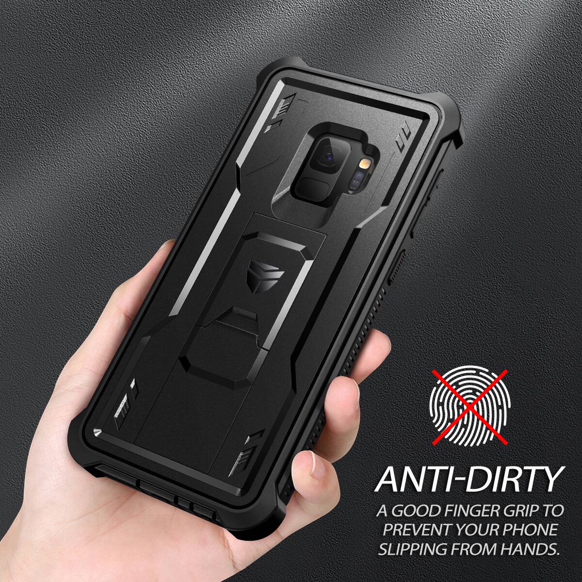 ANTI-DIRTY  
A GOOD FINGER GRIP TO PREVENT YOUR PHONE SLIPPING FROM HANDS.