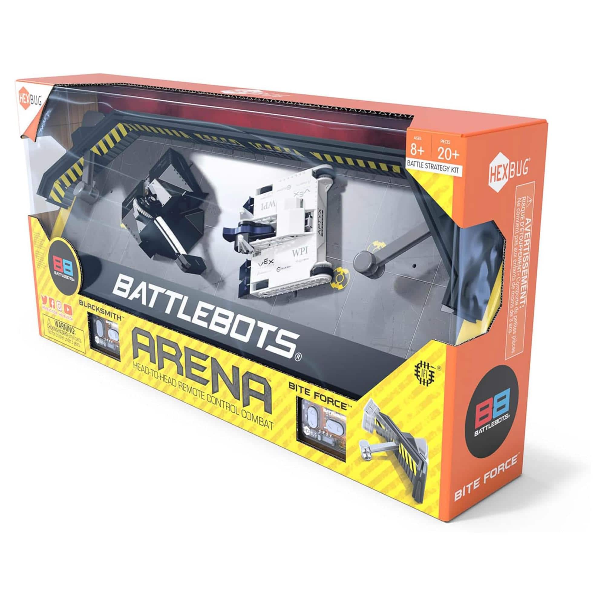 Hasbro Hexbug Battlebots Arena | Bite Force and Blacksmith Black