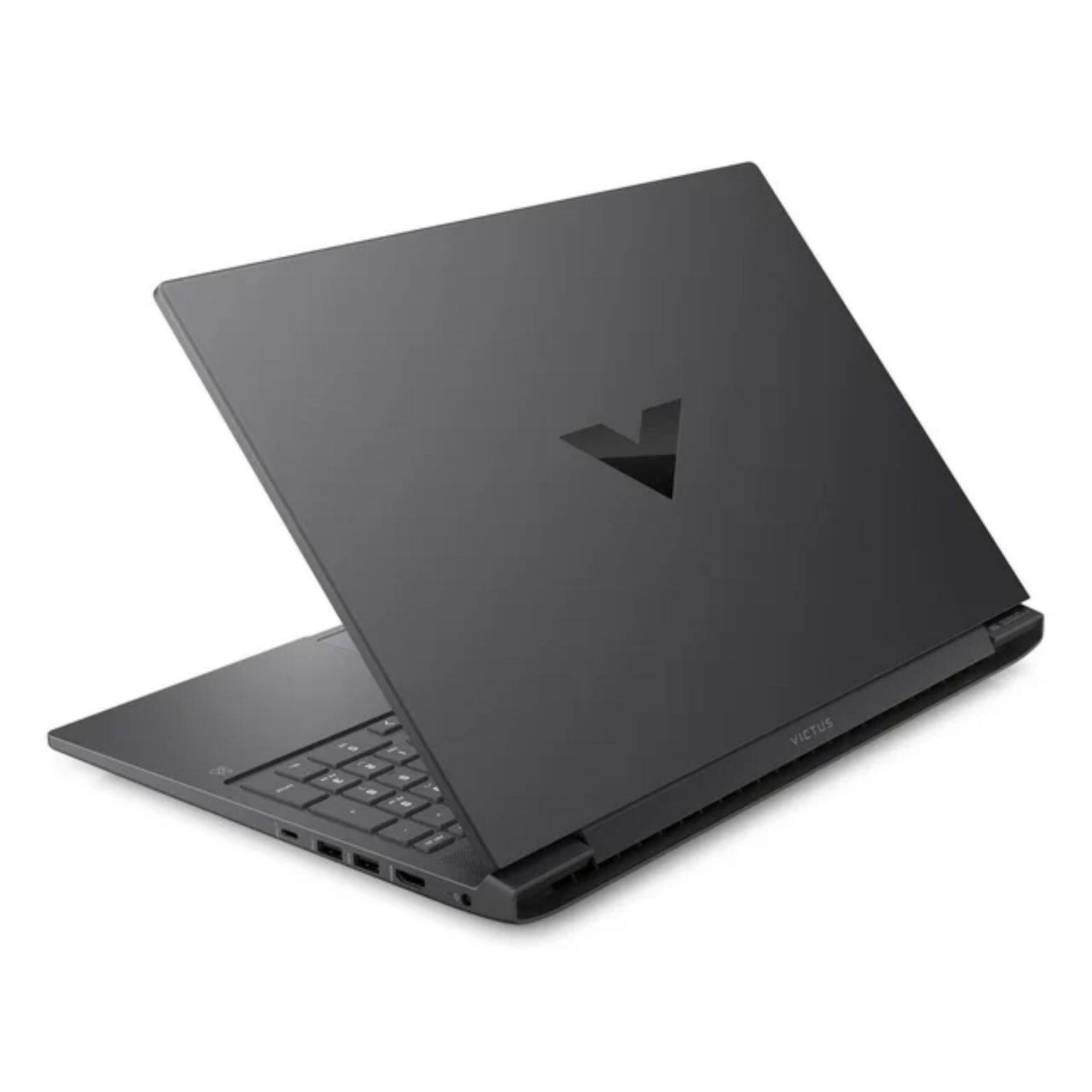 Alt View 3. HP - Victus 15-fb2009ca 15.6" FHD IPS AMD Ryzen 5 7535HS 3.3 GHz 16GB DDR5 512SSD SSD RX 6550M Windows 11 Home Gaming Laptop - Black.
