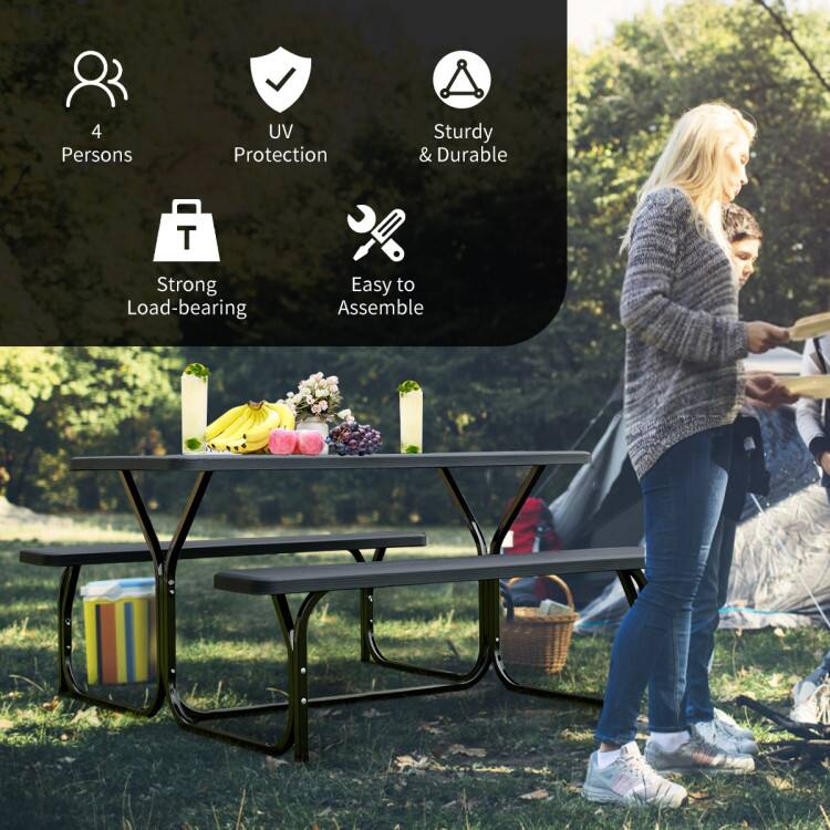 4 Persons UV Protection Sturdy & Durable T Strong Load-bearing Easy to Assemble