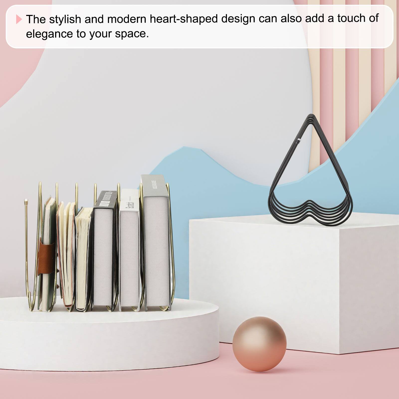 The stylish and modern heart-shaped design can also add a touch of elegance to your space.