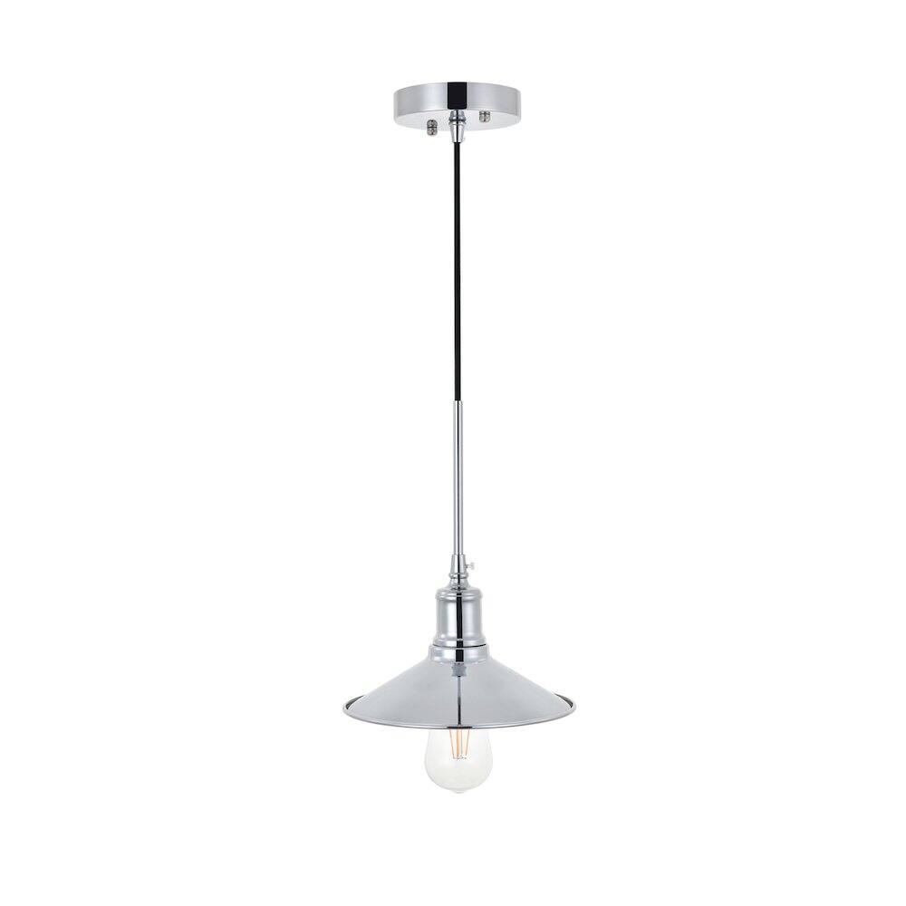 Alt View 3. Living District - Etude 1 Light Chrome Pendant - Chrome.