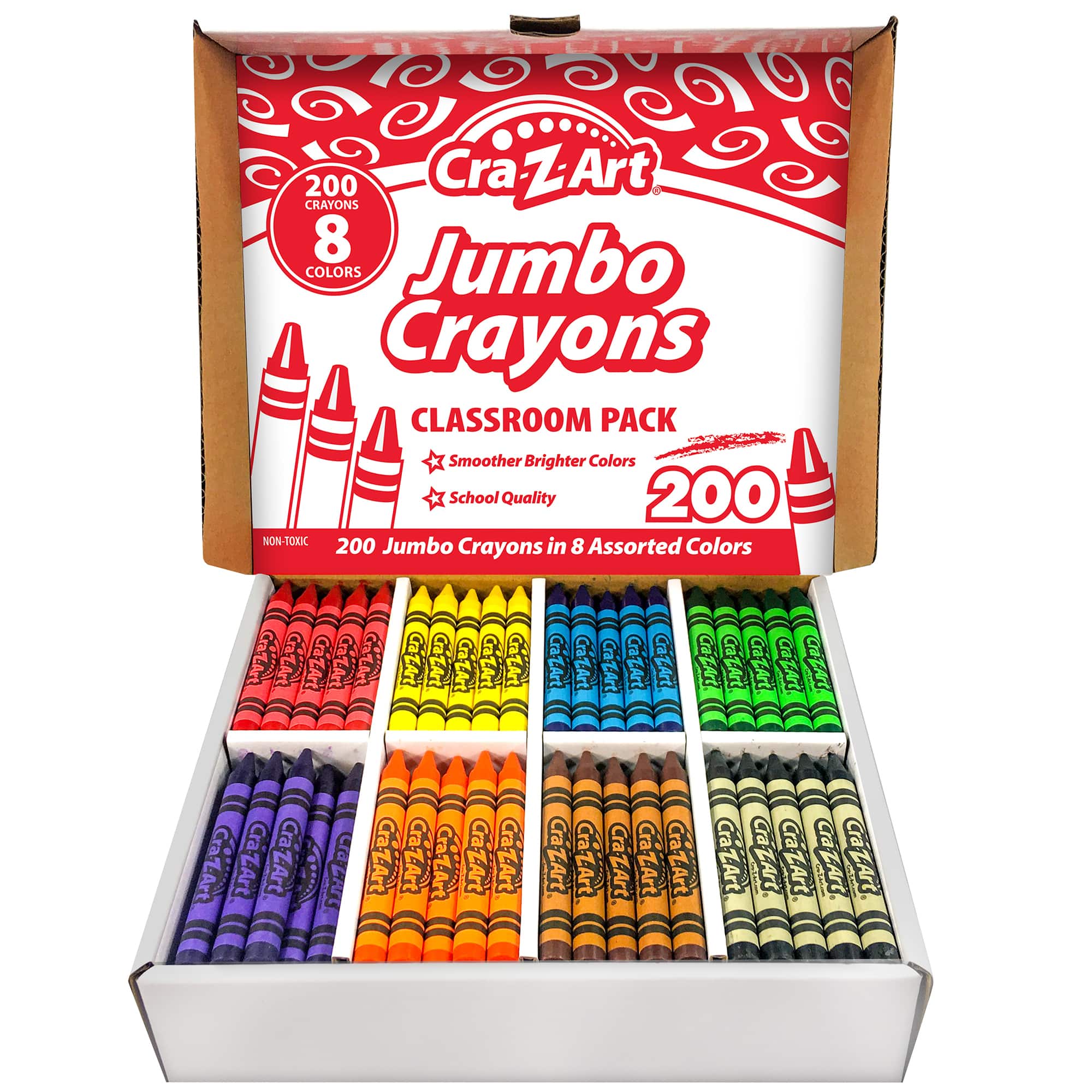 Cra-Z-Art - Classroom Pack: Jumbo Crayons - 200pcs