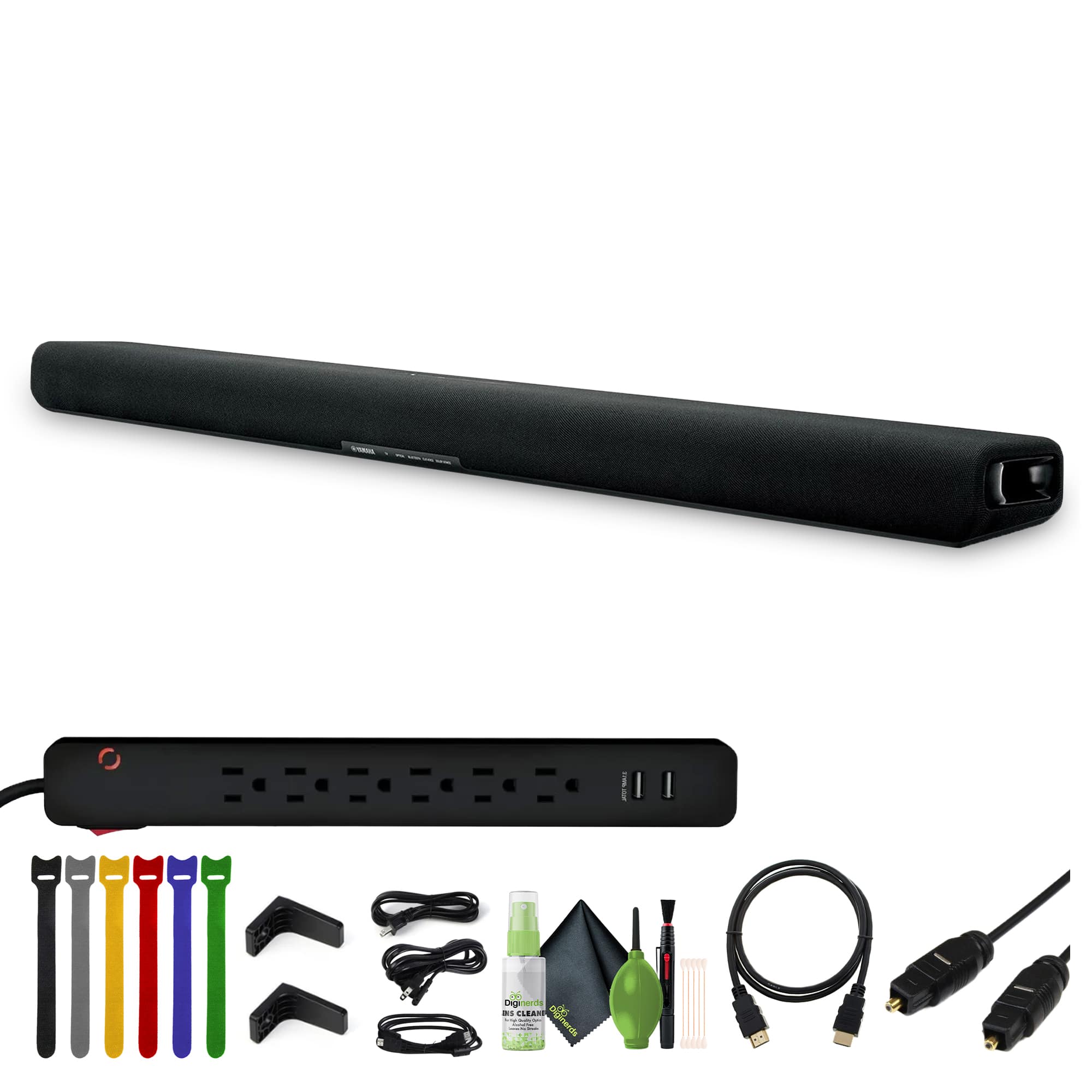 Yamaha - SR-B30A 120W 2.1-Channel Sound Bar with Built-In Subwoofers, Stanley 33251 6-Outlet 2 USB 400 Joule Surge Protect price history on PriceWatchPro