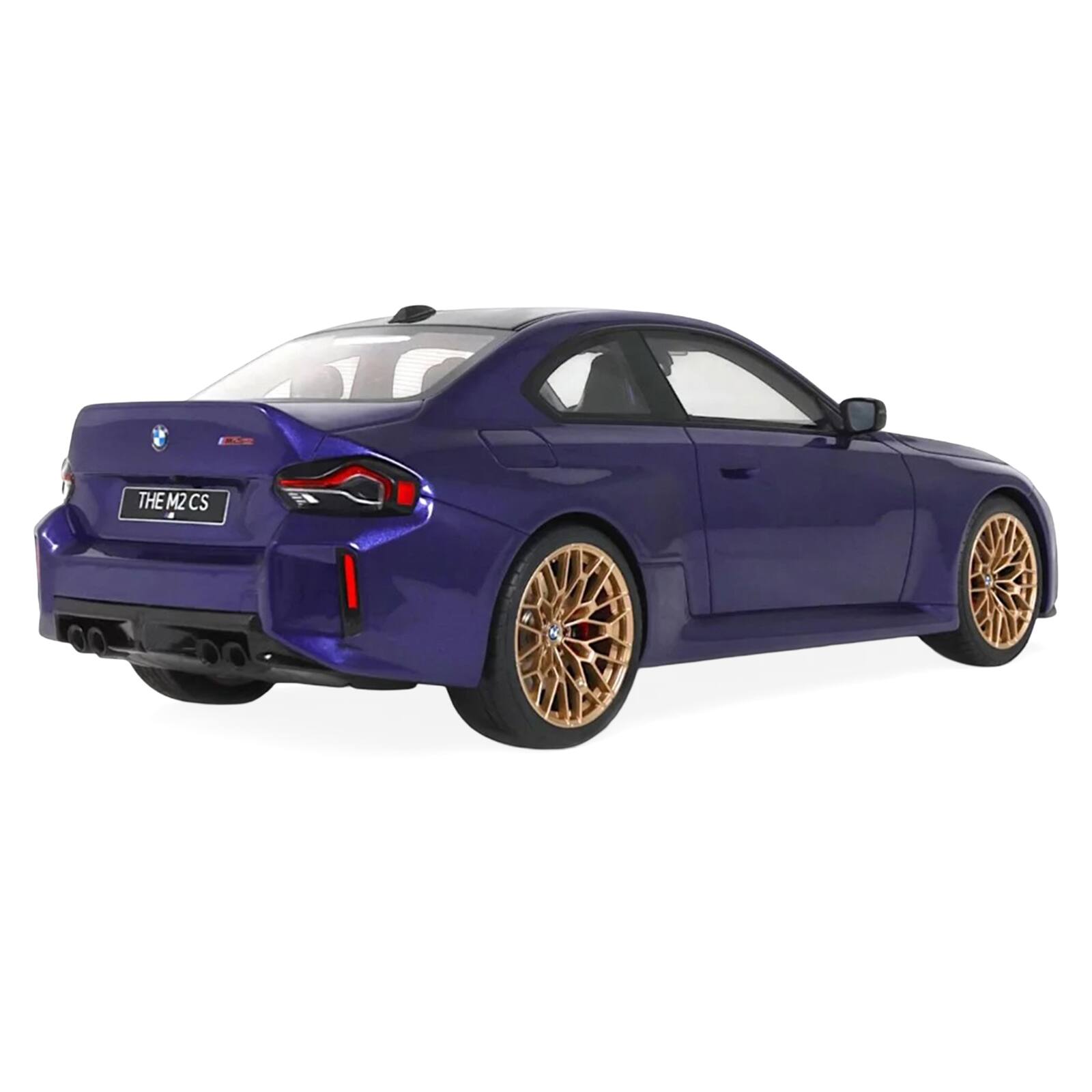 Alt View 4. GT Spirit - 2025 BMW M2 CS Blue Metallic with Black Top 1/18 Model Car by GT Spirit.