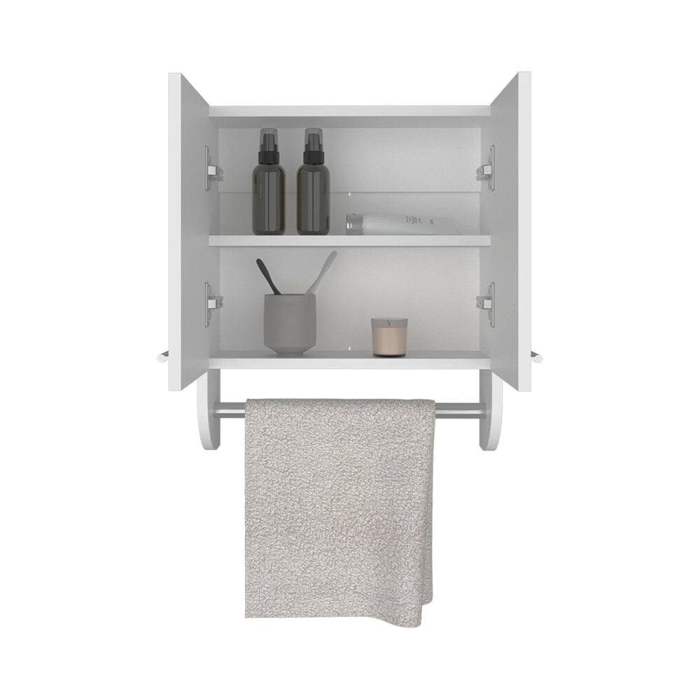Left. Treevol Furniture - Riley Medicine Cabinet,Bathroom,White - White.