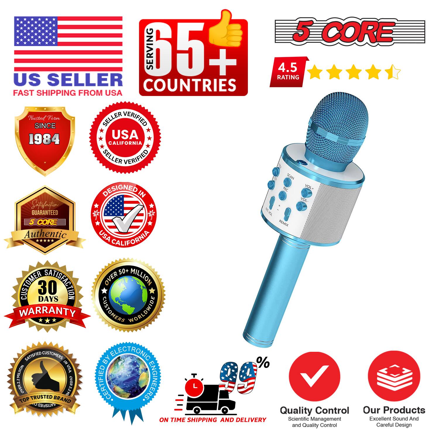 5 CORE  
SERVING 65+ COUNTRIES  
4.5 US RATING  
SELLER  
FAST SHIPPING FROM USA  
TRUSTED SINCE 1984  
USA CALIFORNIA  
SELLER VERIFIED  
DESIGNED IN USA CALIFORNIA  
SATISFACTION GUARANTEED  
5 CORE  
AUTHENTIC  
30 DAYS WARRANTY  
OVER 50+ CUSTOMERS WORLDWIDE  
SATISFIED CUSTOMERS  
BY ELECTRONIC ENGINEERS  
TOP TRUSTED BRAND  
QUALITY CONTROL  
ON TIME SHIPPING AND DELIVERY  
SCIENTIFIC MANAGEMENT  
EXCELLENT SOUND AND QUALITY CONTROL  
CAREFUL DESIGN