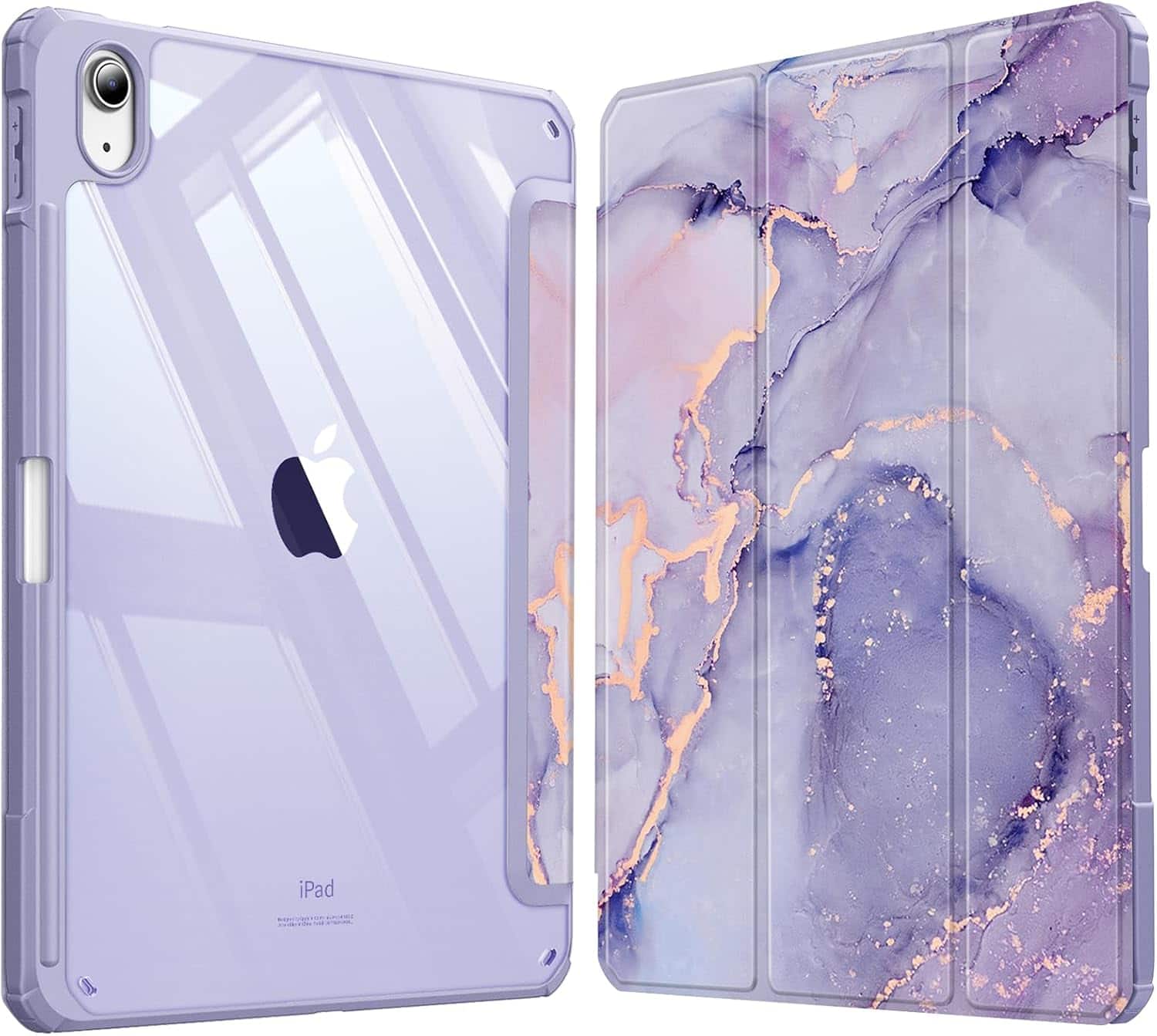 Fintie - Clear Case for iPad (A16) 11-inch 2025 and iPad 10th Gen 10.9 Inch 2022, Shockproof Cover with Transparent Back Shell - Lilac Marble price history on PriceWatchPro