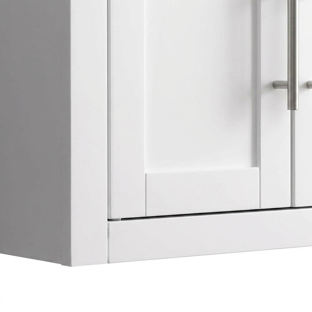 Alt View 1. FurniFact - White 3-Piece Wall Storage Cabinet Set - White.