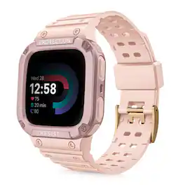 Kitcheniva - Rugged Sport Watch Bands Protective Case For Fitbit Versa 4/3/2/1/Lite - Pink Sand