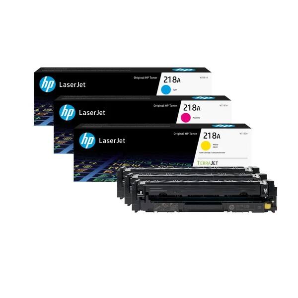 HP - 218A 3-Pack CMY Standard Yield Original OEM TerraJet Toner Cartridges Value Pack