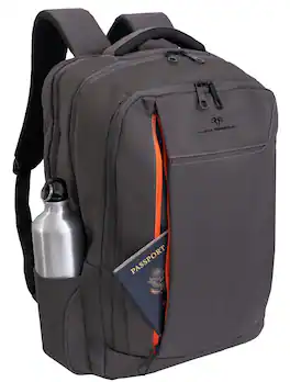 Jack Abrahams - The Columbia Twill Nylon Workbook Backpack 22L - Gray