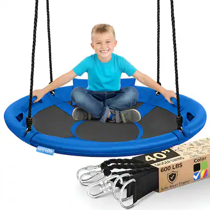 Serenelife 40" Saucer Swing
Color: 600 LBS Steel Frame Safe