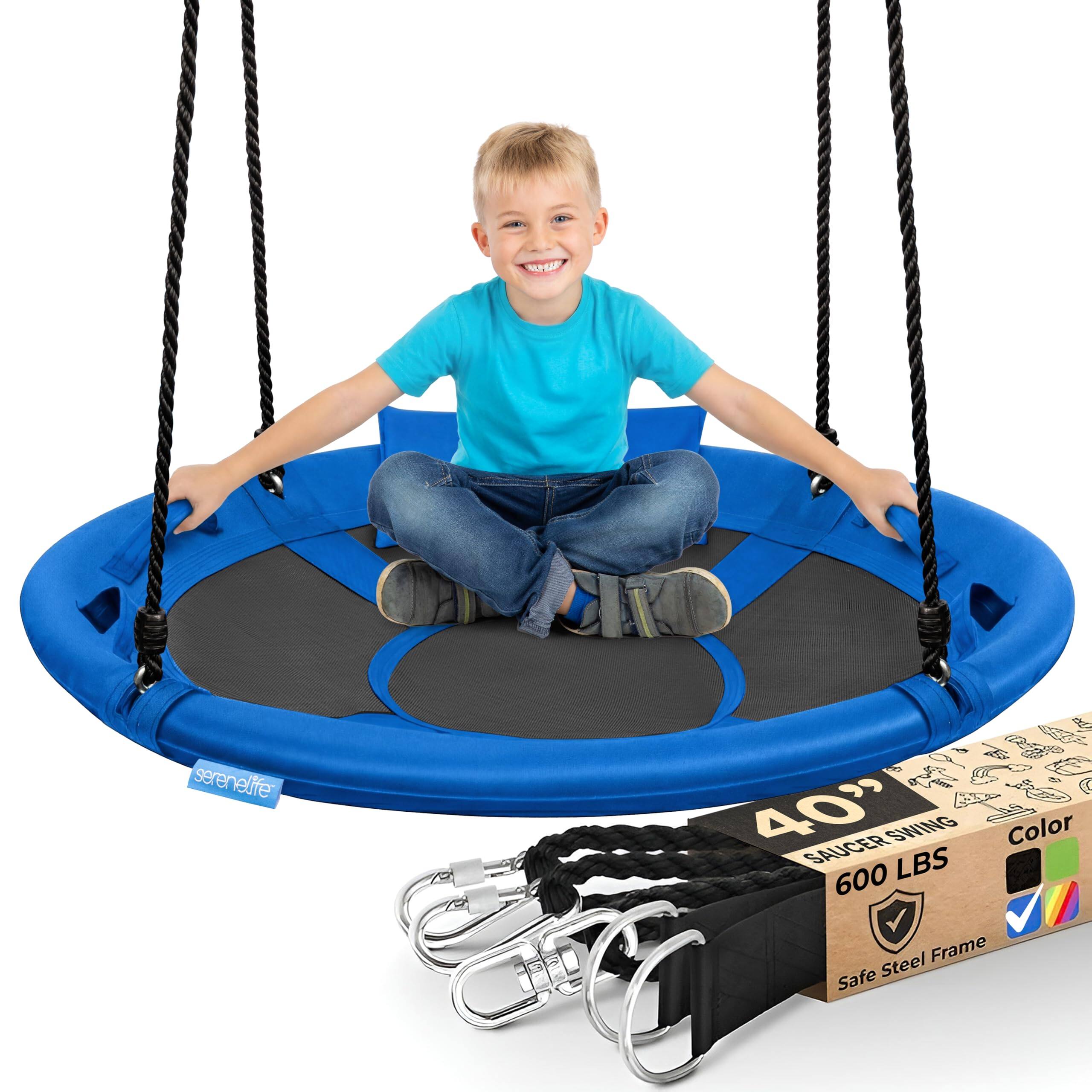 Serenelife 40" Saucer Swing  
Color: 600 LBS Steel Frame Safe