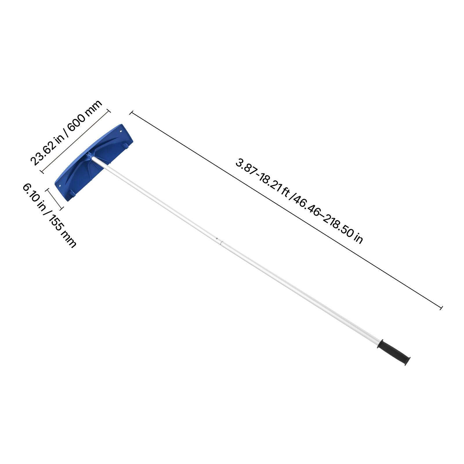 - 6.10 in / 155 mm
- 23.62 in / 600 mm
- 3.87-18.21 ft / 46.46-218.50 in