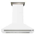 Forno Appliances - 48 inches - Externally Vented & Recirculating - Wall Range Hood - White