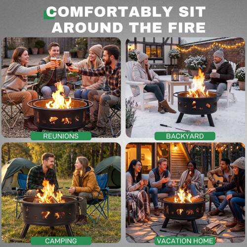 COMFORTABLY SIT AROUND THE FIRE

REUNIONS
BACKYARD
CAMPING
VACATION HOME