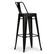 Alt View 15. Simpli Home - Rayne 30 inch Metal Bar Stool (Set of 2) - Black.