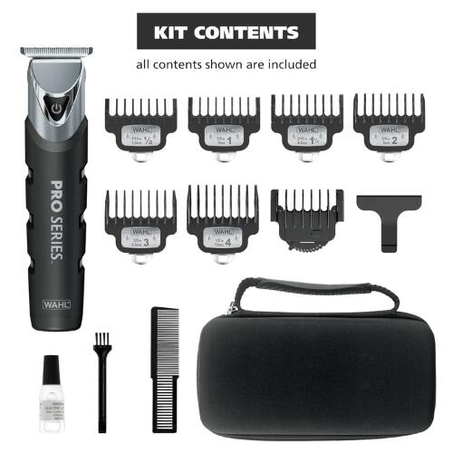 KIT CONTENTS  
all contents shown are included  
WAHL 115 1/2  
WAHL 1 1  
WAHL 3 1%  
WAHL 2 PRO SERIES  
WAHL 30u 3  
WAHL 10k 4  
T