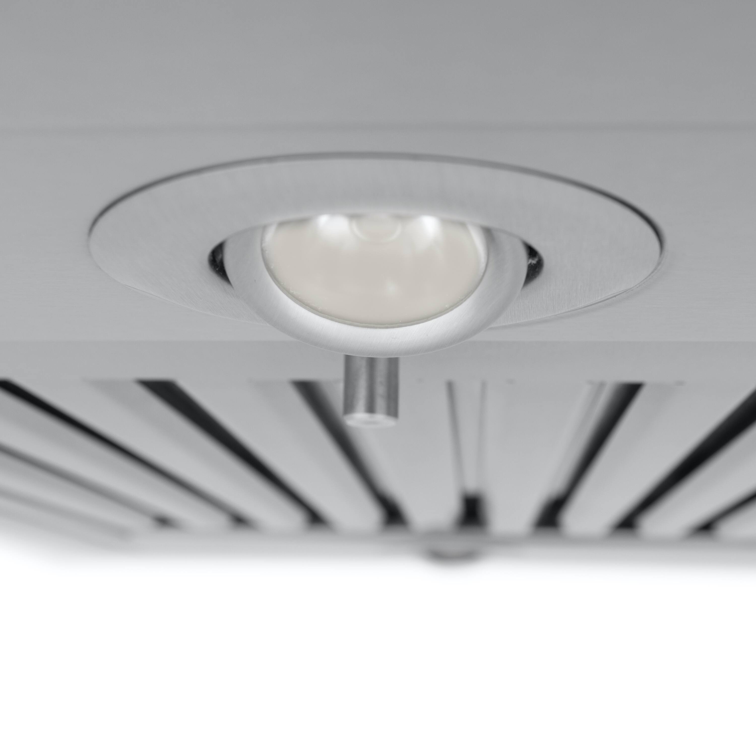 Alt View 3. ZLINE - 42 in. ZLINE CrownSound™Ducted Vent Island Mount Range Hood in Stainless Steel with Built-in Bluetooth Speakers - Stainless Steel.