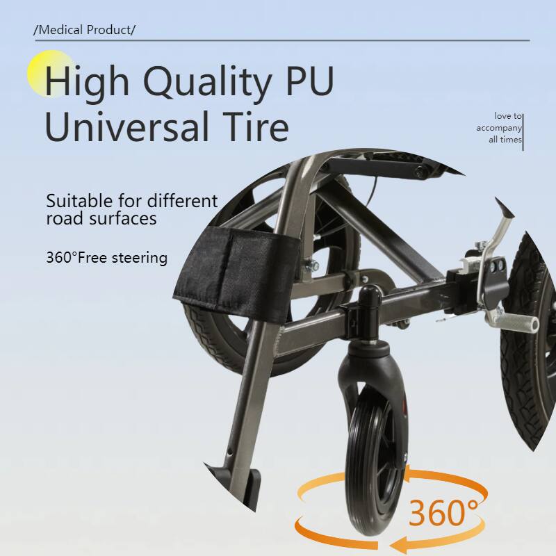/Medical Product/

High Quality PU Universal Tire

Suitable for different road surfaces

360° Free steering

love to accompany all times

360°