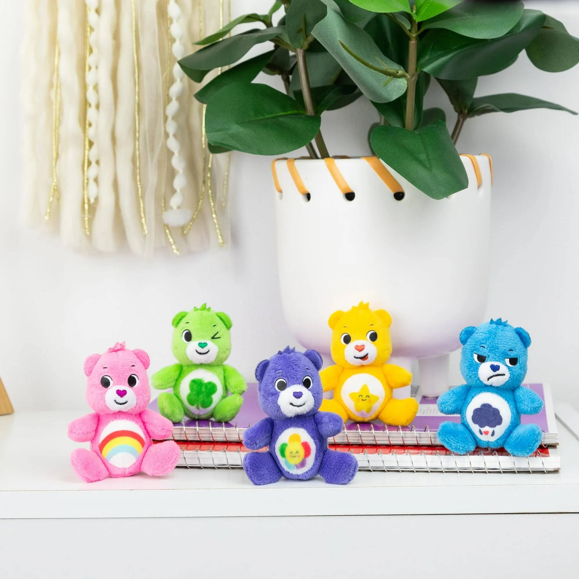 Alt View 1. Care Bears - Care Bears Micro Plush Treasure Box - 5 Pack Mini Collectible Plush Toys - Pink.