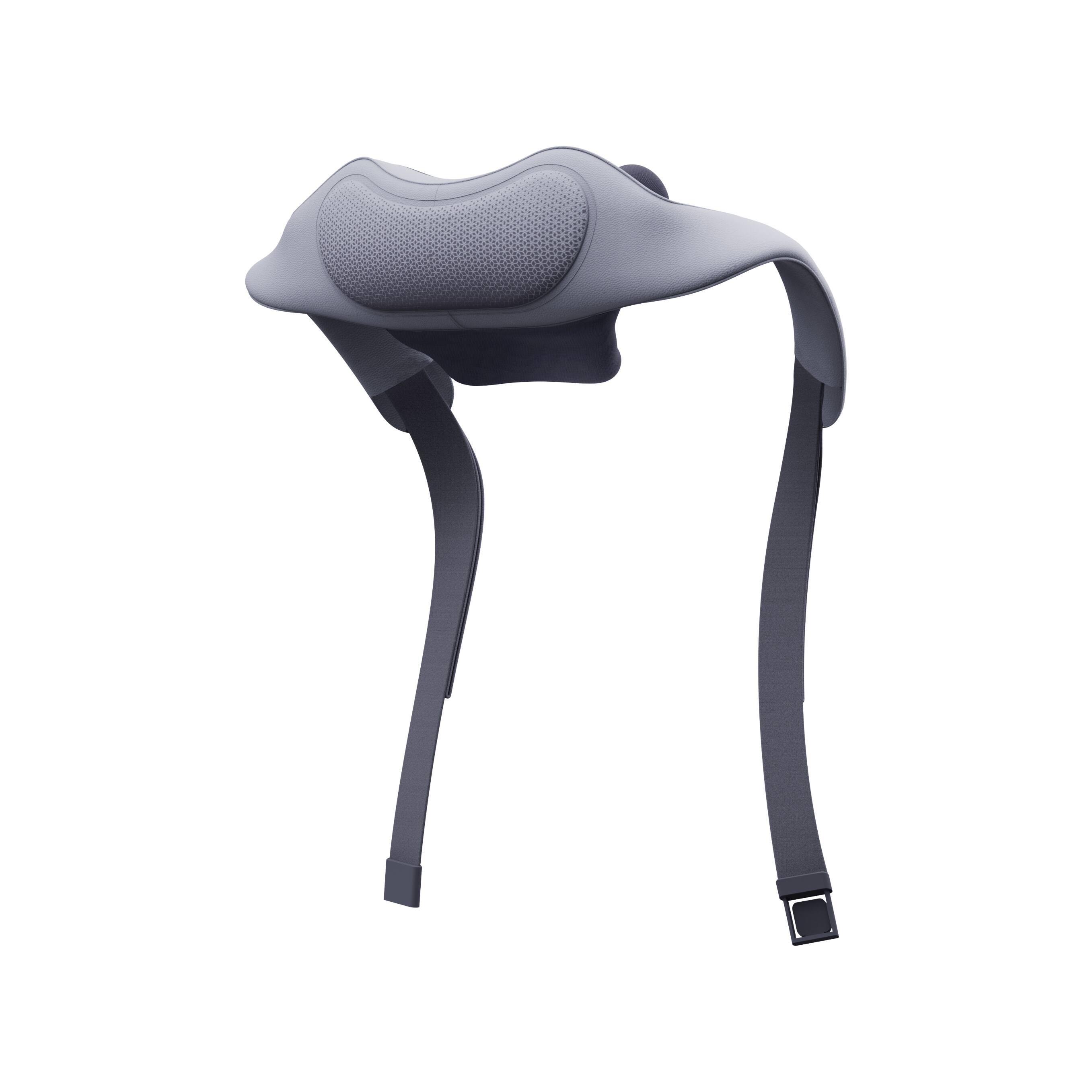 Angle. BREO - Neck Massager, Shoulder Opening Deep Tissue with Far-Infrared Heat,6 Modes Deep Tissue Kneading, Lightweight, Full-Body - Grey.