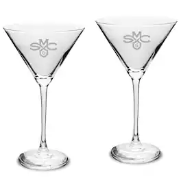 Jardine - Saint Mary's Gaels Two-Piece Traditional 10oz. Martini Glass Set - Multicolor