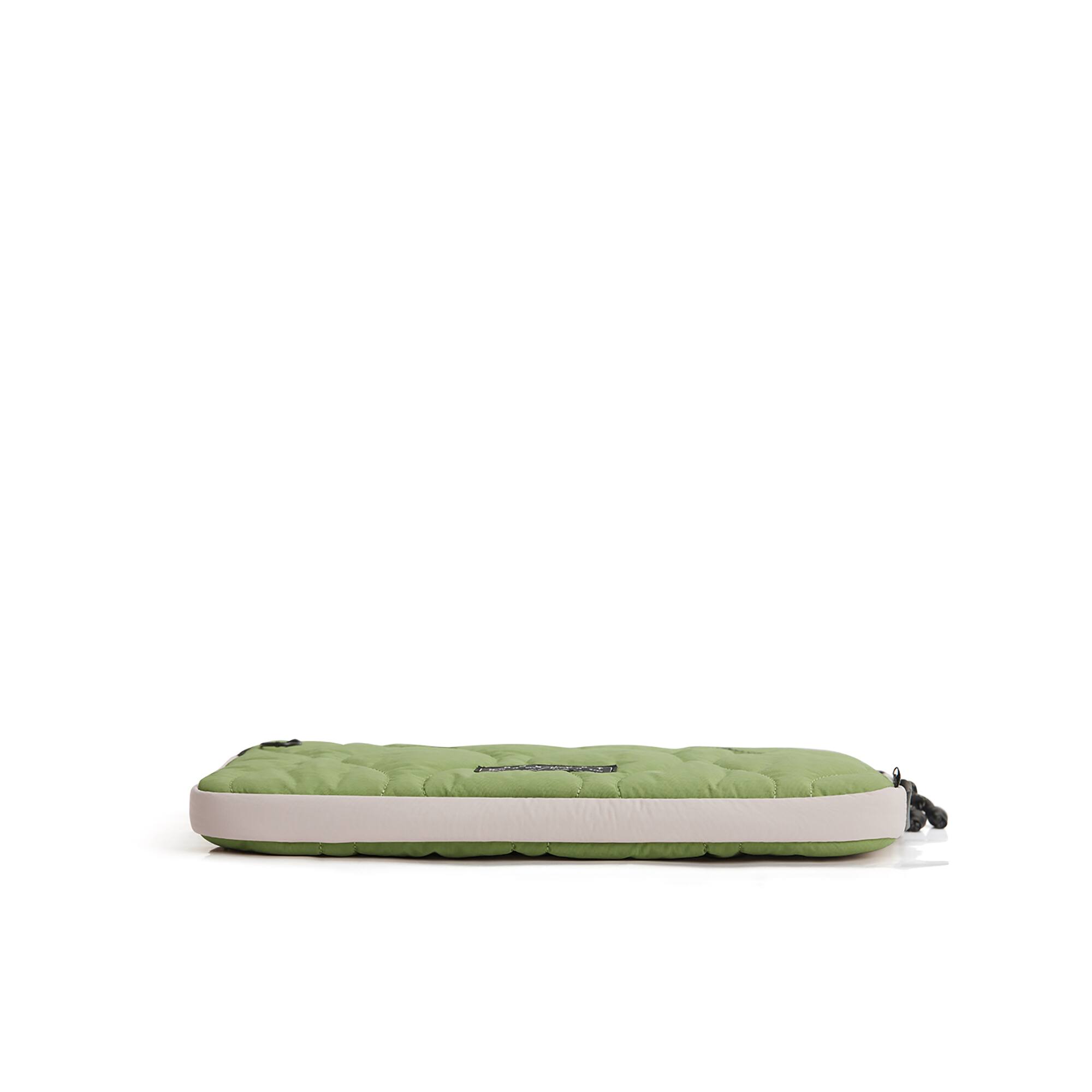 Left. Bagsmart - Paz 14 Inch Laptop Sleeve Case, Shockproof Laptop Cover Compatible for MacBook Air Dell HP Lenovo Asus Acer - Moss.